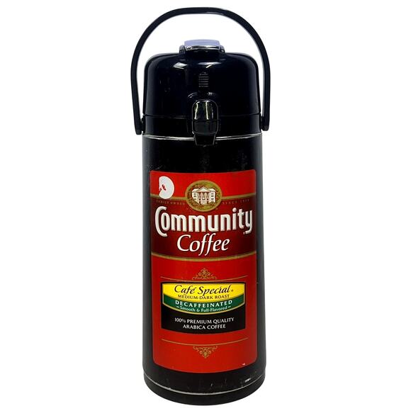 Community® Coffee Commercial Grade AirPot Coffee Air Pump Dispenser-Decaf Label - Picture 1 of 8